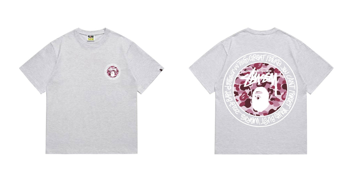 BAPE Light Circular Graphic Short-Sleeve T-Shirt — front