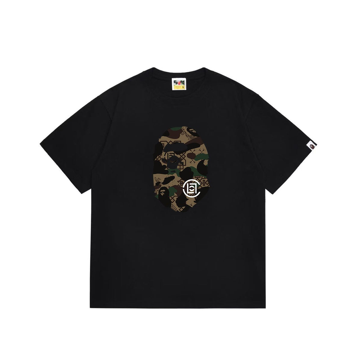 BAPE Green Camo Ape Head Graphic T-Shirt — front